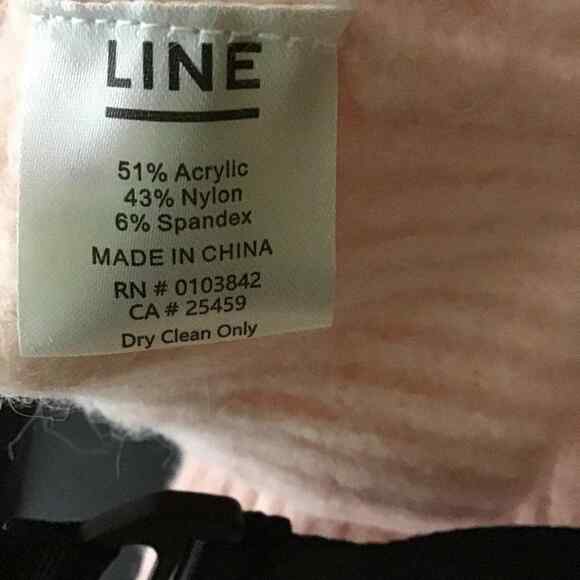 Line Womens XS Peach Mock Neck Knit Sweater Long Sleeve Pullover NWOT - Picture 4 of 7